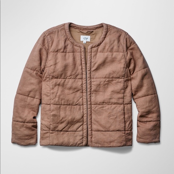 Aritzia Wilfred Linen Puffer Spring/Fall Jacket - Picture 4 of 8